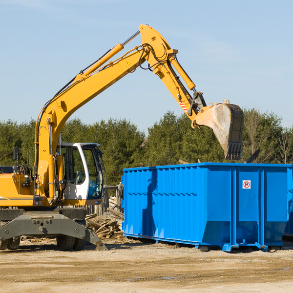 what size residential dumpster rentals are available in Powersite Missouri